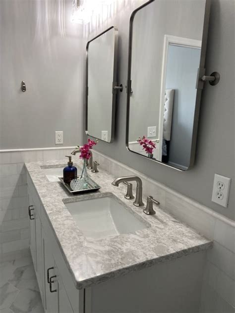 Cambria Sandgate | Framed bathroom mirror, Bathroom mirror, Kitchen remodel