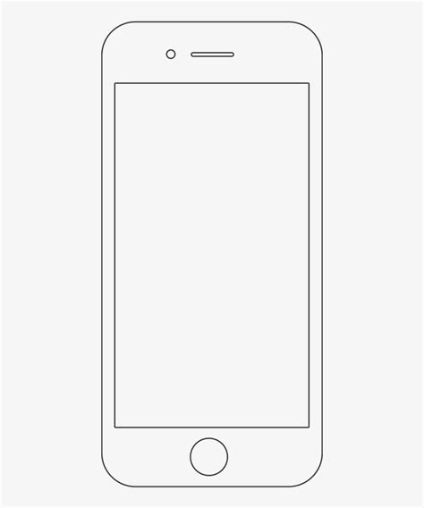 Iphone clipart iphone outline, Iphone iphone outline Transparent FREE for download on ...