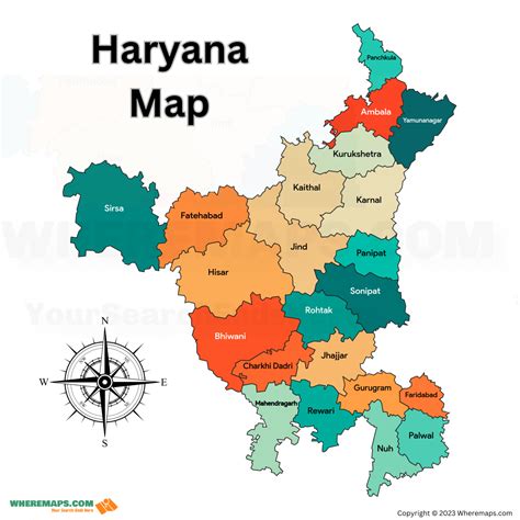 Haryana District Map | Haryana Map pdf