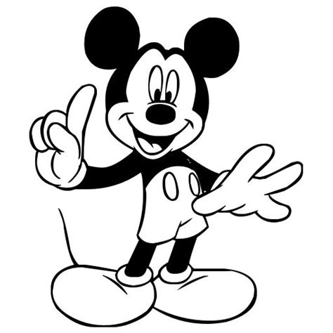 Mickey Mouse Black And White Clipart Panda Free Clipart Images | Mickey mouse drawings, Mouse ...