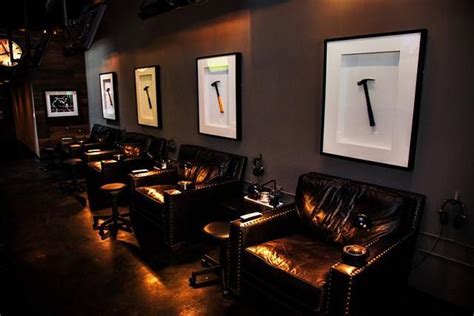 Hammer and Nails - mens nail salon! | Nail salon, Mens nail, Lounge interior