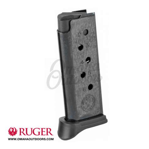 Ruger LCP 6 Round Extended Magazine - Omaha Outdoors