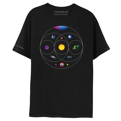 MUSIC OF THE SPHERES - BLACK TEE – Coldplay US