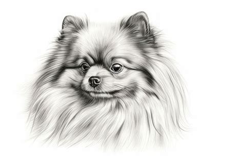 Vintage fluffy dog drawing sketch | Free Photo Illustration - rawpixel