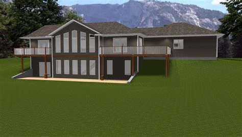 Ranch Style House Plans With Open Floor Plan Walkout Basement ~ Walkout Basements | Bohosywasuia ...