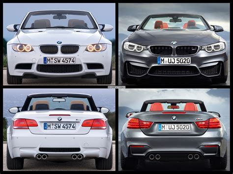 E93 BMW M3 Convertible vs. 2015 BMW M4 Convertible - PHOTO COMPARISON