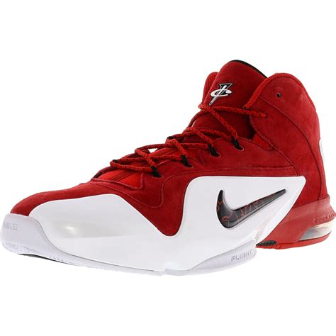 Nike - Nike Men's Zoom Penny Vi University Red / Black-White High-Top Basketball Shoe - 12M ...