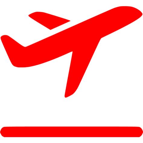 Red Plane Icon Png