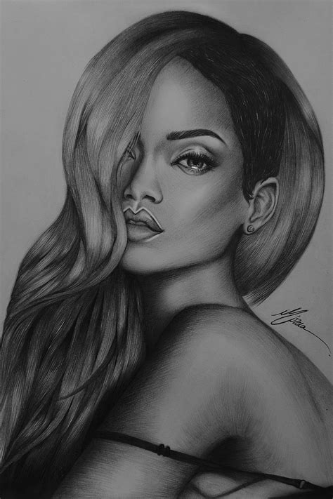 new drawing of Rihanna . :D Celebrity Artwork, Celebrity Drawings ...