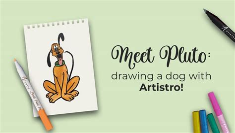 How to draw Pluto: Pluto drawing & easy dog sketch step by step