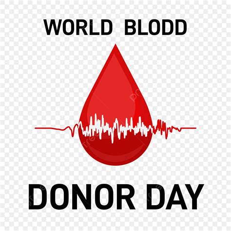 World Blood Donor Vector Art PNG, World Blood Donor Day Color Logo ...