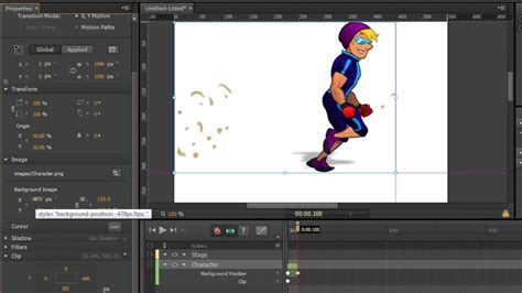 Create Animations in Adobe Edge Animate CC using Sprite sheets - YouTube