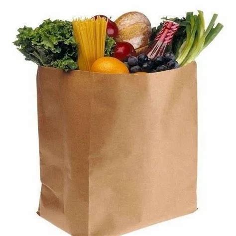Plain Brown Vegetable Kraft Paper Bag, Storage Capacity: 5 Kg, Size: 14" Height x 10" Width at ...