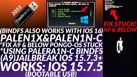 [NEW]Use BindFS Palen1x USB + Fix A9 Stuck Palen1x/Palera1n-C USB ...