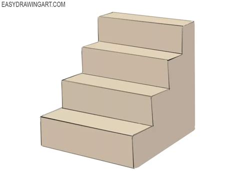 How to Draw Stairs - Easy Drawing Art