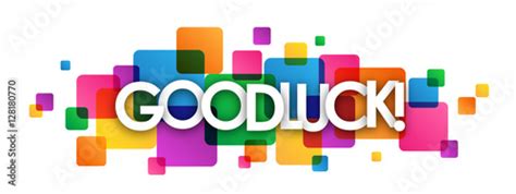 ""GOOD LUCK" Banner Card" Stock image and royalty-free vector files on ...