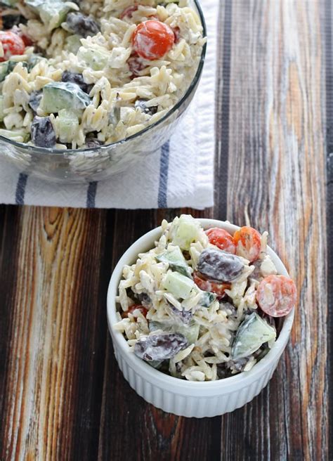 Greek Orzo Salad - Honey and Birch