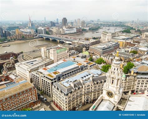 London Skyline. Aerial View of the London City Stock Photo - Image of ...