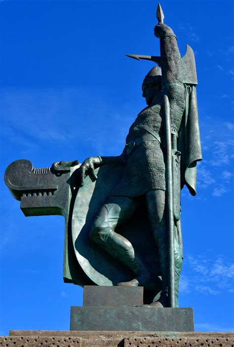 Ingólfur Arnarson Statue in Reykjavík, Iceland - Encircle Photos