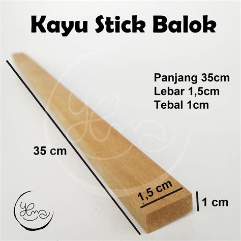 Jual Balok Kayu eks mebel Ukuran 1x1,5 cm Panjang 35cm Stik Kayu Murah | Shopee Indonesia