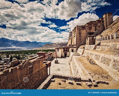 Leh palace, Ladakh, India stock image. Image of royal - 71309569