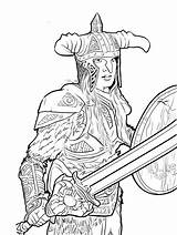 Skyrim coloring Pages sketch template