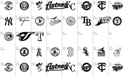 MLB AL Windows font - free for Personal