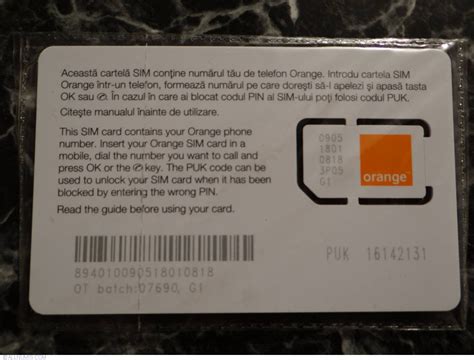 Orange PrePay - SIM, Orange - SIM Card - Romania - Token - 23411