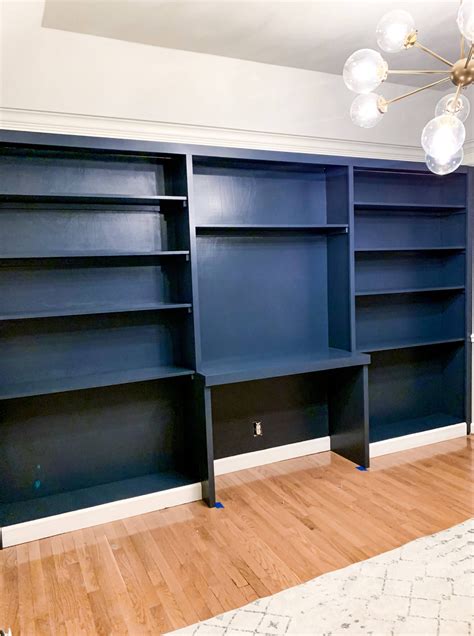 DIY Office Bookshelf Wall Transformation - Anna Danigelis | Nashville based Fashion and ...