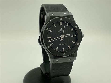 Hublot Classic Fusion 45MM Ceramic Black Automatic Box And Papers 511.CM.1770.RX 2016 ...