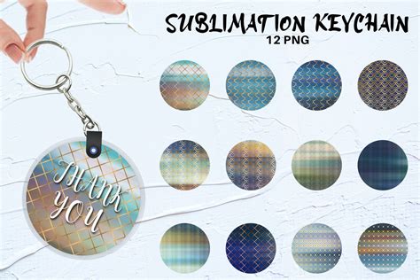 Keychain Sublimation Design Line Pattern Graphic by Artnoy · Creative ...