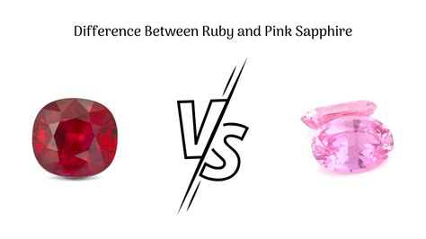 Ruby gemstone and Pink sapphire: Difference and similarities