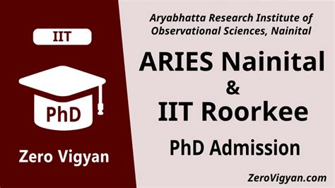 ARIES Nainital PhD Admission 2023 (Dec): Dates, Application, Results » Zero Vigyan