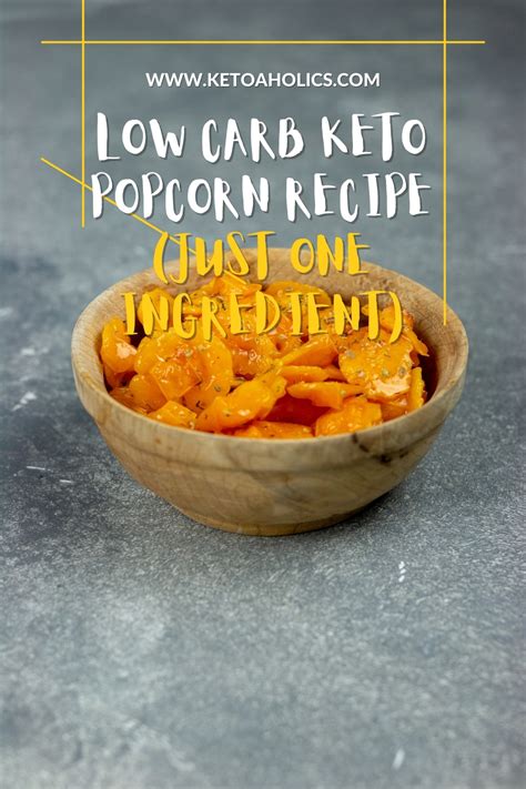 Low Carb Keto Popcorn Recipe (Just One Ingredient)