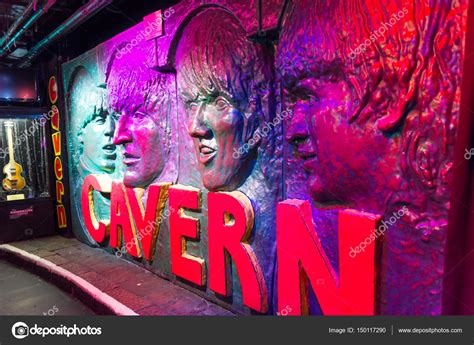 The Beatles image in a wall in the Cavern Club, Liverpool, UK – Stock ...