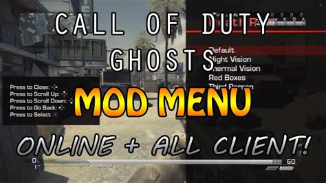 COD Ghosts Mods - All Client Mod Menu *ONLINE*! (PS3) - YouTube