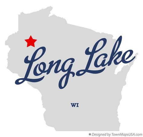 Map of Long Lake, Washburn County, WI, Wisconsin