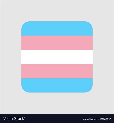 Transgender flag icon Royalty Free Vector Image