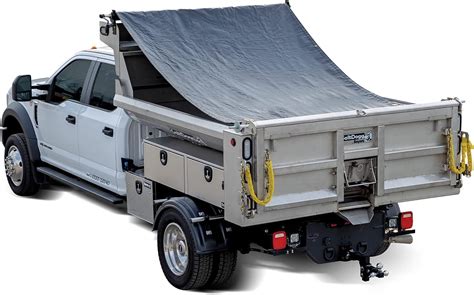 Automotive 7'6" x 18' DUMP TRUCK TRAILER MANUAL ROLL COVER TARP KIT ...