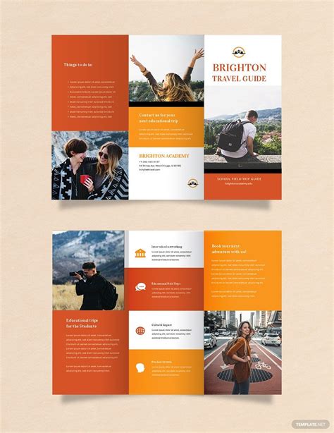 Travel Brochure Template for Students in Illustrator, Photoshop - Download | Template.net