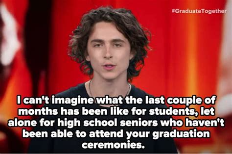 Timothée Chalamet's "Graduate Together" Statistics Rap "Ms. Lawton"