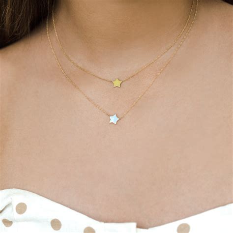 Kids Enamel Star Necklace – Baby Gold