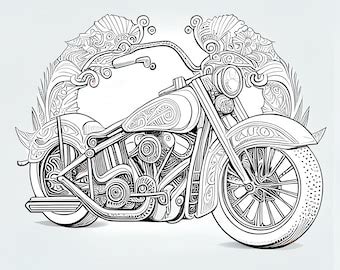 Coloring Pages Of Harley Davidson Motorcycles