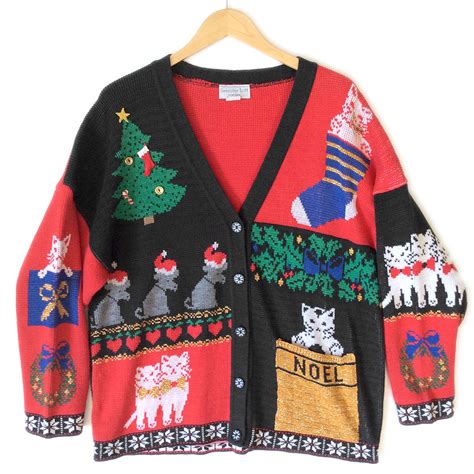 20 Ugly Christmas Sweaters Featuring Cats With Which to Dazzle at Holiday Parties! | Life With Cats