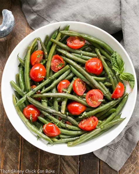 Haricots Verts with Grape Tomatoes