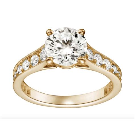 Cartier Solitaire 1895 diamond engagement ring in yellow