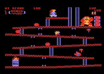 Atari 400 800 XL XE Donkey Kong : scans, dump, download, screenshots, ads, videos, catalog ...