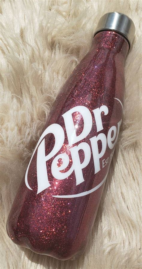 Dr. Pepper Tumbler Dr. Pepper Water Bottle Glittered Dr. | Etsy in 2021 | Stuffed peppers ...