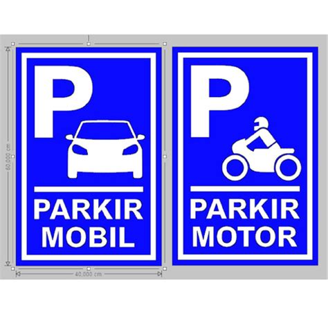 Jual RAMBU PARKIR 40x60 - Kota Tangerang - 471 STICKER | Tokopedia