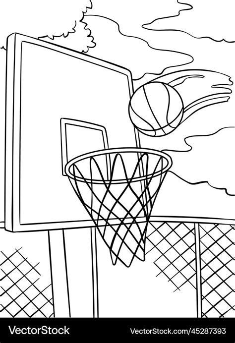 Basketball Ball Coloring Pages